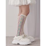 オフホワイト | frill strap sneakers | merry jenny