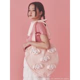【メロクロコラボ】My Melody heart tote bag(PINK) | merry jenny | 詳細画像7