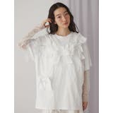 ribbon frill big tee | merry jenny | 詳細画像4