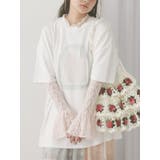 ピンク | flowerレーストップス | merry jenny