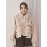 milk shaggy Duffle Coat | merry jenny | 詳細画像8