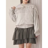 グレー | ribbonセーラーサテンブルゾン | merry jenny