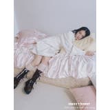 オフホワイト | flowerツイルパフミニワンピース | merry jenny