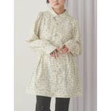 アイボリー | flowerツイルパフミニワンピース | merry jenny