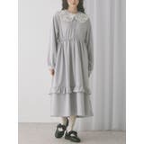 パープル | floralカラーワンピース | merry jenny