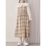 ベージュ | back ribbonワンピース | merry jenny