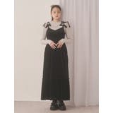 アシメribbonベロアワンピース | merry jenny | 詳細画像2