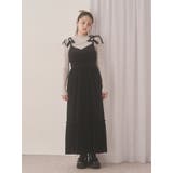 アシメribbonベロアワンピース | merry jenny | 詳細画像3