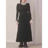 ミックス | アシメribbonベロアワンピース | merry jenny