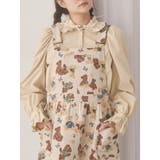 ベージュ | petit ribbonコーデュロイブラウス | merry jenny