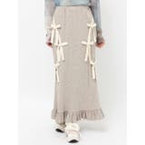 ribbon ribbonリブロングスカート | merry jenny | 詳細画像33 