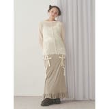 ribbon ribbonリブロングスカート | merry jenny | 詳細画像8 