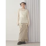 ribbon ribbonリブロングスカート | merry jenny | 詳細画像9 