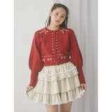 フリルベロアミニスカート | merry jenny | 詳細画像3 