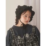 ブラック | お花のニットヘッドドレス | merry jenny