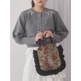 ブラック | bearジャガードハンドバッグ | merry jenny