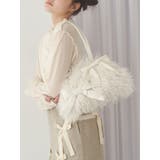 ribbonフェイクファーボストンbag | merry jenny | 詳細画像1 