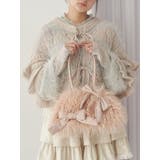 ピンク | ribbonフェイクファーボストンbag | merry jenny