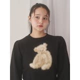 bear shaggy knit tops | merry jenny | 詳細画像10