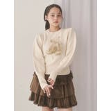 bear shaggy knit tops | merry jenny | 詳細画像2