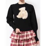bear shaggy knit tops | merry jenny | 詳細画像31