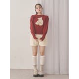 bear shaggy knit tops | merry jenny | 詳細画像6