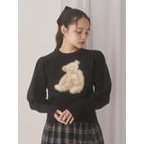 bear shaggy knit tops | merry jenny | 詳細画像8