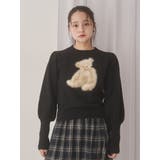 bear shaggy knit tops | merry jenny | 詳細画像9