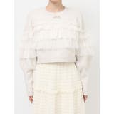 デコラティブチュールニットトップス | merry jenny | 詳細画像15