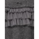 デコラティブチュールニットトップス | merry jenny | 詳細画像23