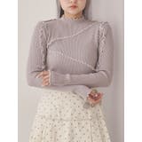 ラベンダー | メロウリブニットtops | merry jenny