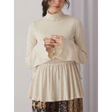 アイボリー | ギャザーペプラムカットtops | merry jenny