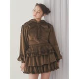 ベロアレースジップパーカー | merry jenny | 詳細画像3