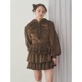 ベロアレースジップパーカー | merry jenny | 詳細画像4