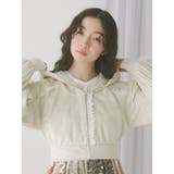 ベロアレースジップパーカー | merry jenny | 詳細画像9