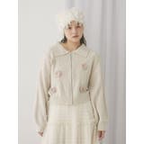 お花咲いたzipニットカーディガン | merry jenny | 詳細画像9