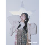 アイボリー | お花咲いたzipニットカーディガン | merry jenny