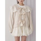 アイボリー | セーラーリボンカーディガン | merry jenny