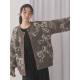 ribbon jacquard knit cardigan | merry jenny | 詳細画像12 