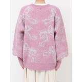 ribbon jacquard knit cardigan | merry jenny | 詳細画像26 