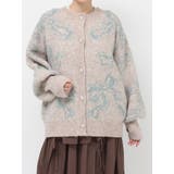 ribbon jacquard knit cardigan | merry jenny | 詳細画像37 