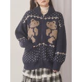 ネイビー | bear cowichan knit | merry jenny