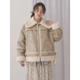 クリームボアムートンブルゾン | merry jenny | 詳細画像5