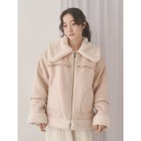 クリームボアムートンブルゾン | merry jenny | 詳細画像9