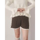 ブラウン | frill knit shortpants | merry jenny