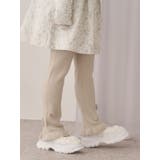 お花のリブニットパンツ | merry jenny | 詳細画像8 