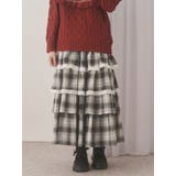 ティアードティアードチェックスカート | merry jenny | 詳細画像5