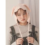 ピンク | animal lace knit cap | merry jenny