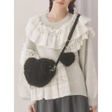 ブラック | fluffy heart bag | merry jenny