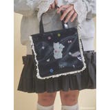 ネイビー | New Wave Sugar cat square bag | merry jenny